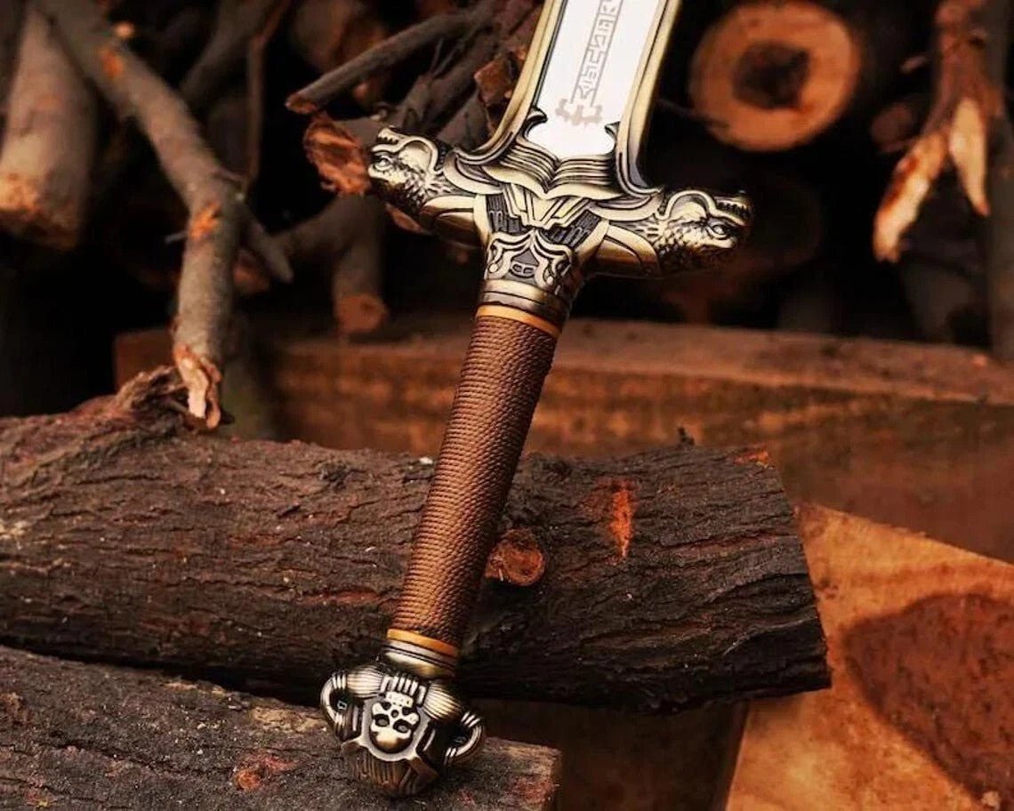 Antiquated Barbarian Warlord Sword Replica 39 Inch Full Tang - Lavish Blade