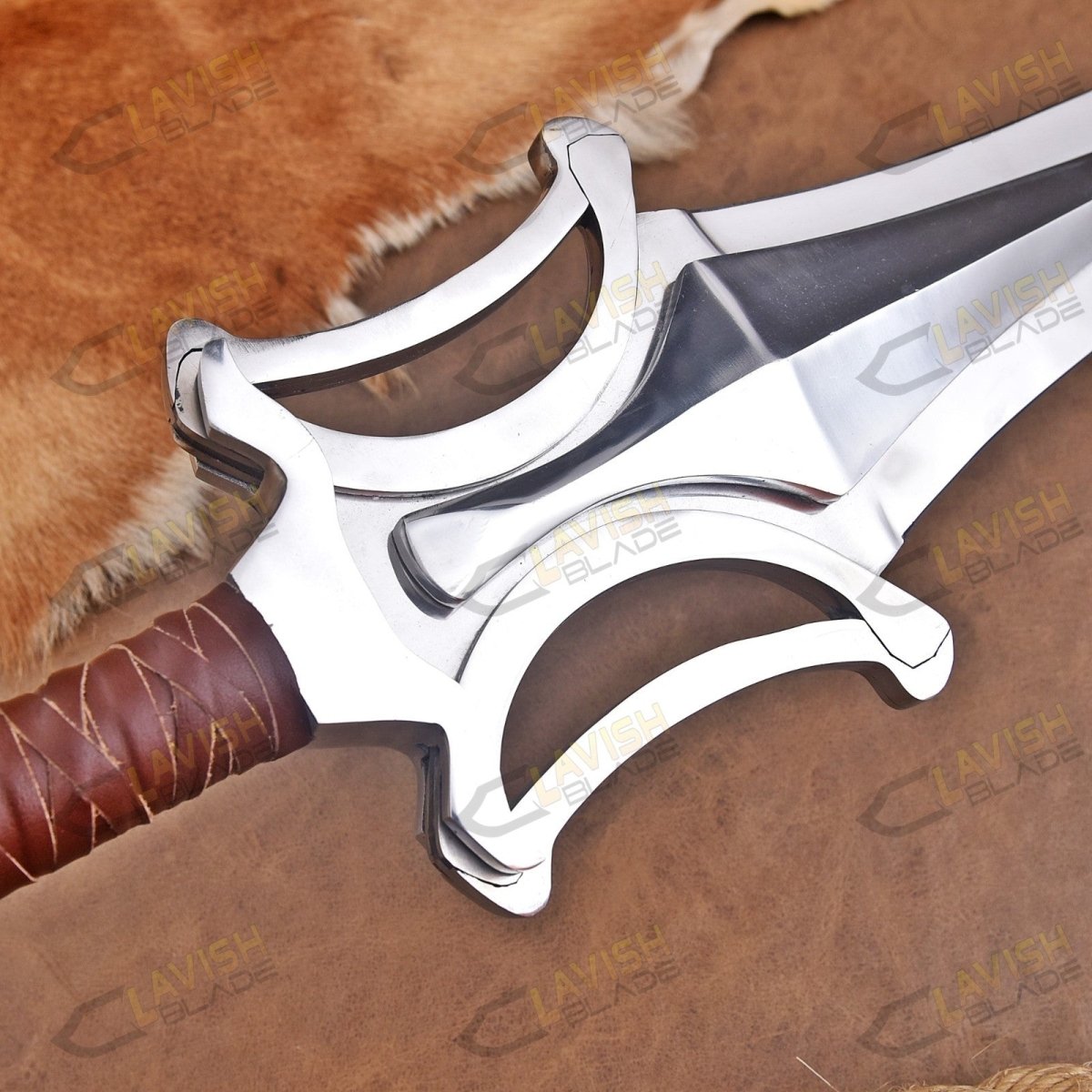 Champion's Power Sword Replica 42 Inch Fantasy Sword with Sheath - Lavish Blade