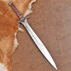 Elven-Style Short Sword Replica 22 Inch Stainless Steel with Scabbard - Lavish Blade