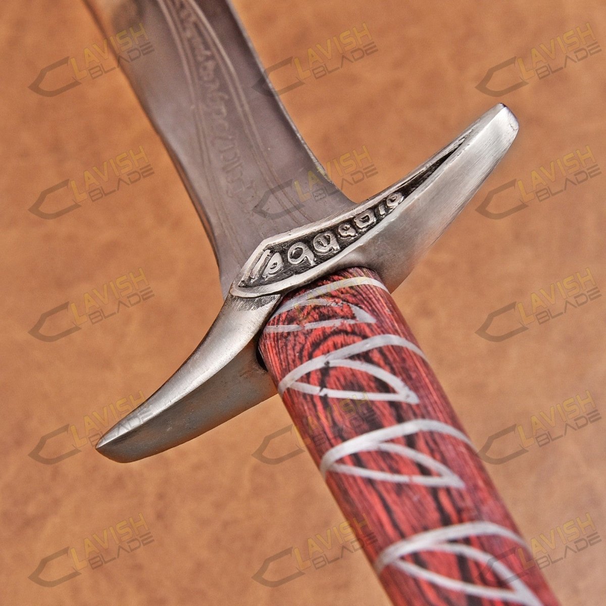 Elven-Style Short Sword Replica 22 Inch Stainless Steel with Scabbard - Lavish Blade