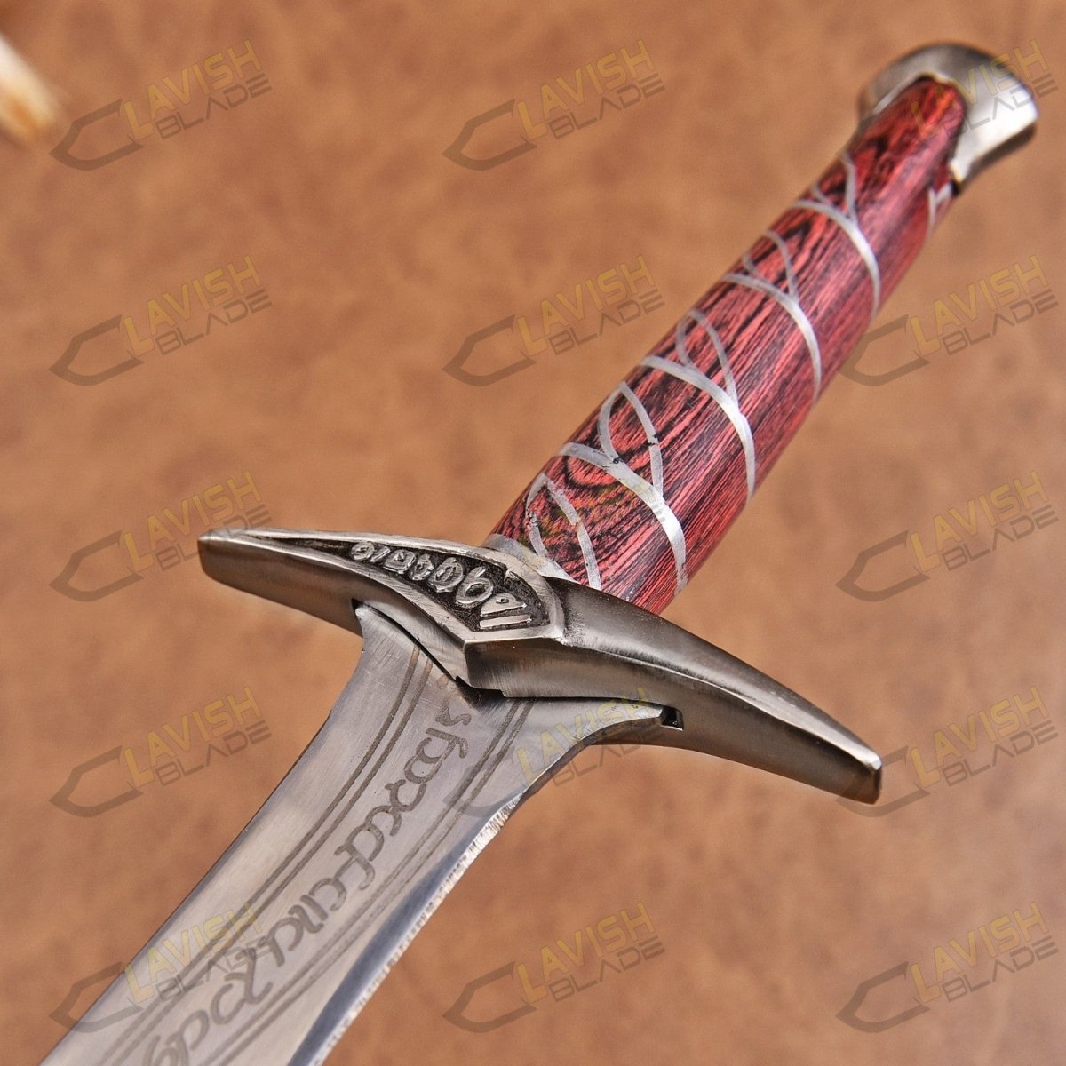 Elven-Style Short Sword Replica 22 Inch Stainless Steel with Scabbard - Lavish Blade