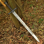 Hand Forged Viking Sword Replica 40 Inch Carbon Steel with Scabbard - Lavish Blade