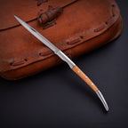 Handcrafted Stainless Folding Pocket Knife Wood and Bone with Engraving Option - Lavish Blade