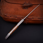 Handcrafted Stainless Folding Pocket Knife Wood and Bone with Engraving Option - Lavish Blade