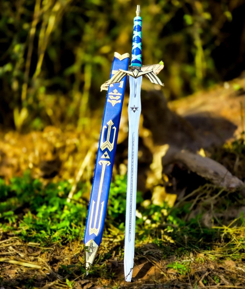 Handmade Carbon Steel Fantasy Sword 37 Inch with Wooden Scabbard