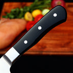 Handmade J2 High Carbon Steel 2 Piece Chef Knife Set with Roll-Up Leather Sheath - Lavish Blade