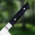 Handmade J2 High Carbon Steel 2 Piece Chef Knife Set with Roll-Up Leather Sheath - Lavish Blade