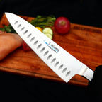 Handmade J2 High Carbon Steel 2 Piece Chef Knife Set with Roll-Up Leather Sheath - Lavish Blade
