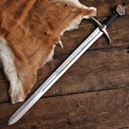 Knights Templar Crusader Sword Replica 38 Inch with Leather Scabbard - Lavish Blade