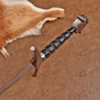 Knights Templar Crusader Sword Replica 38 Inch with Leather Scabbard - Lavish Blade