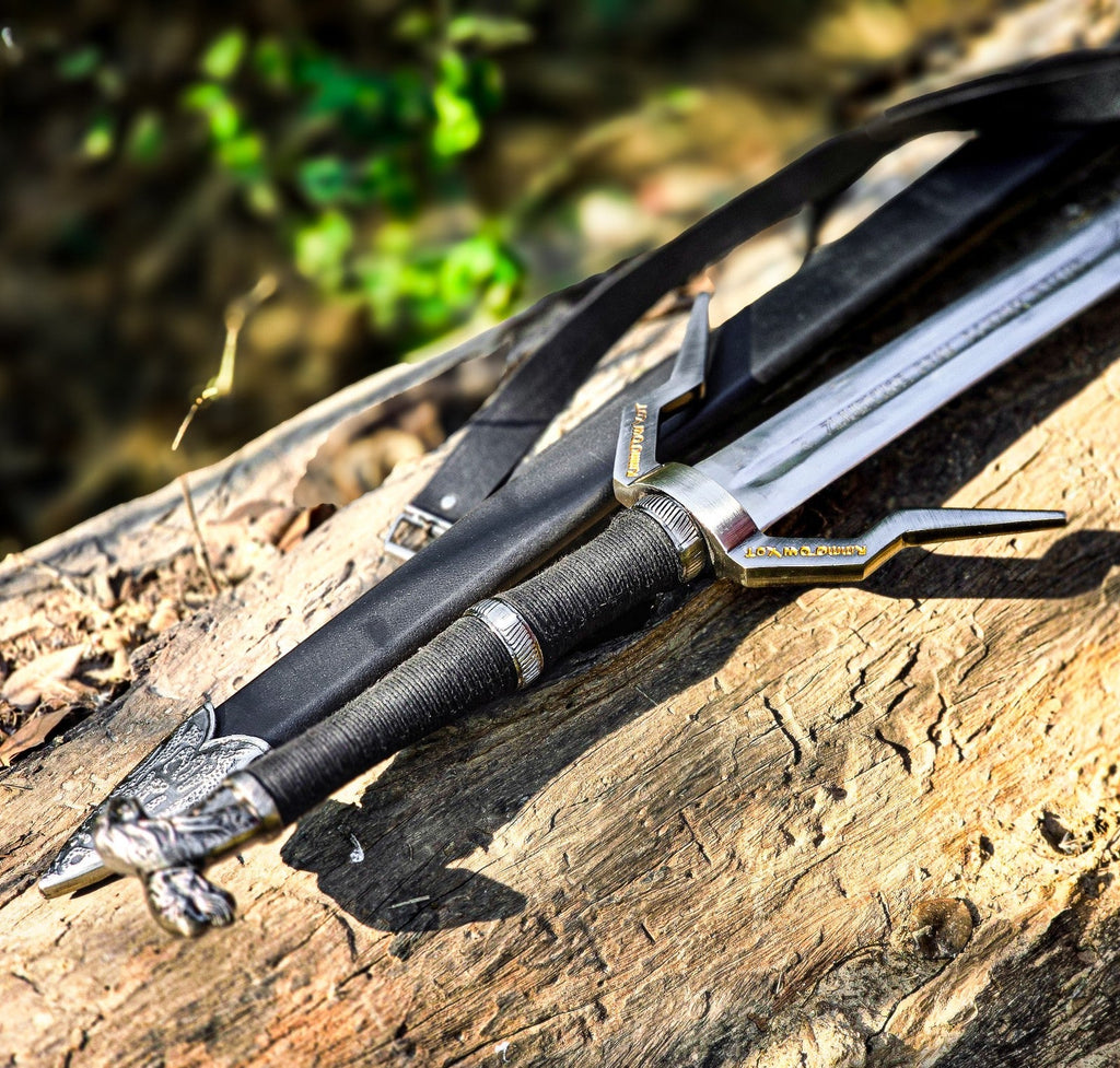 Monster Hunter's Steel Longsword Replica 40 Inch Carbon Steel with Scabbard - Lavish Blade