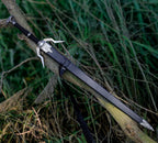 Monster Hunter's Steel Longsword Replica 40 Inch Carbon Steel with Scabbard - Lavish Blade