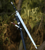 Ranger's Black Longsword Replica 44 Inch with Hidden Companion Knife - Lavish Blade
