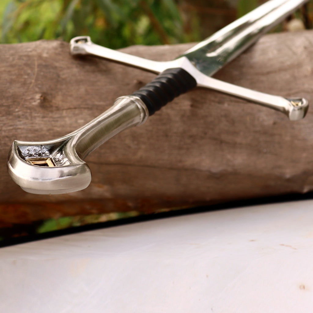 Reforged King's Longsword Replica 42 Inch with Black Scabbard - Lavish Blade