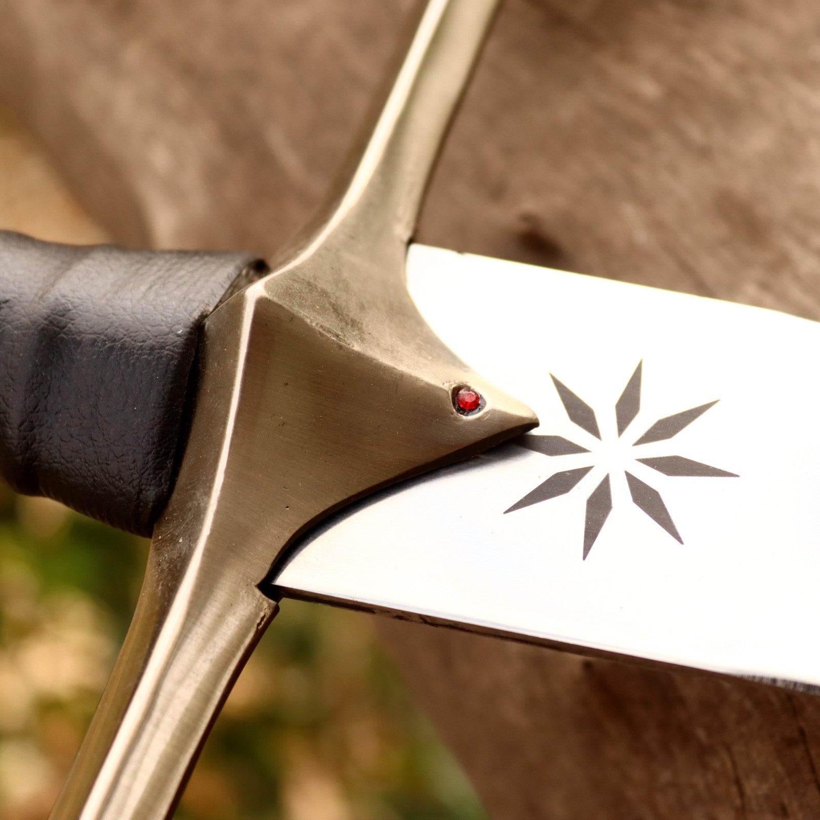 Reforged King's Longsword Replica 42 Inch with Black Scabbard - Lavish Blade
