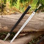 Reforged King's Longsword Replica 42 Inch with Black Scabbard - Lavish Blade