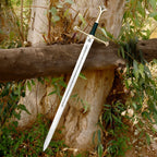 Reforged King's Longsword Replica 42 Inch with Black Scabbard - Lavish Blade