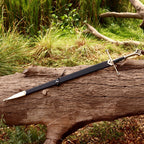 Reforged King's Longsword Replica 42 Inch with Black Scabbard - Lavish Blade