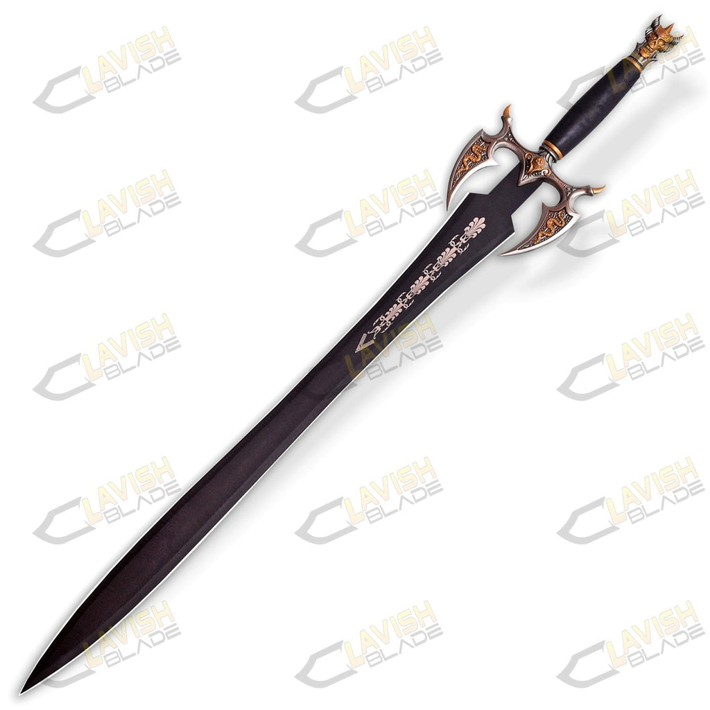 Sword of Darkness Replica 37 Inch Stainless Steel with Wall Plaque - Lavish Blade