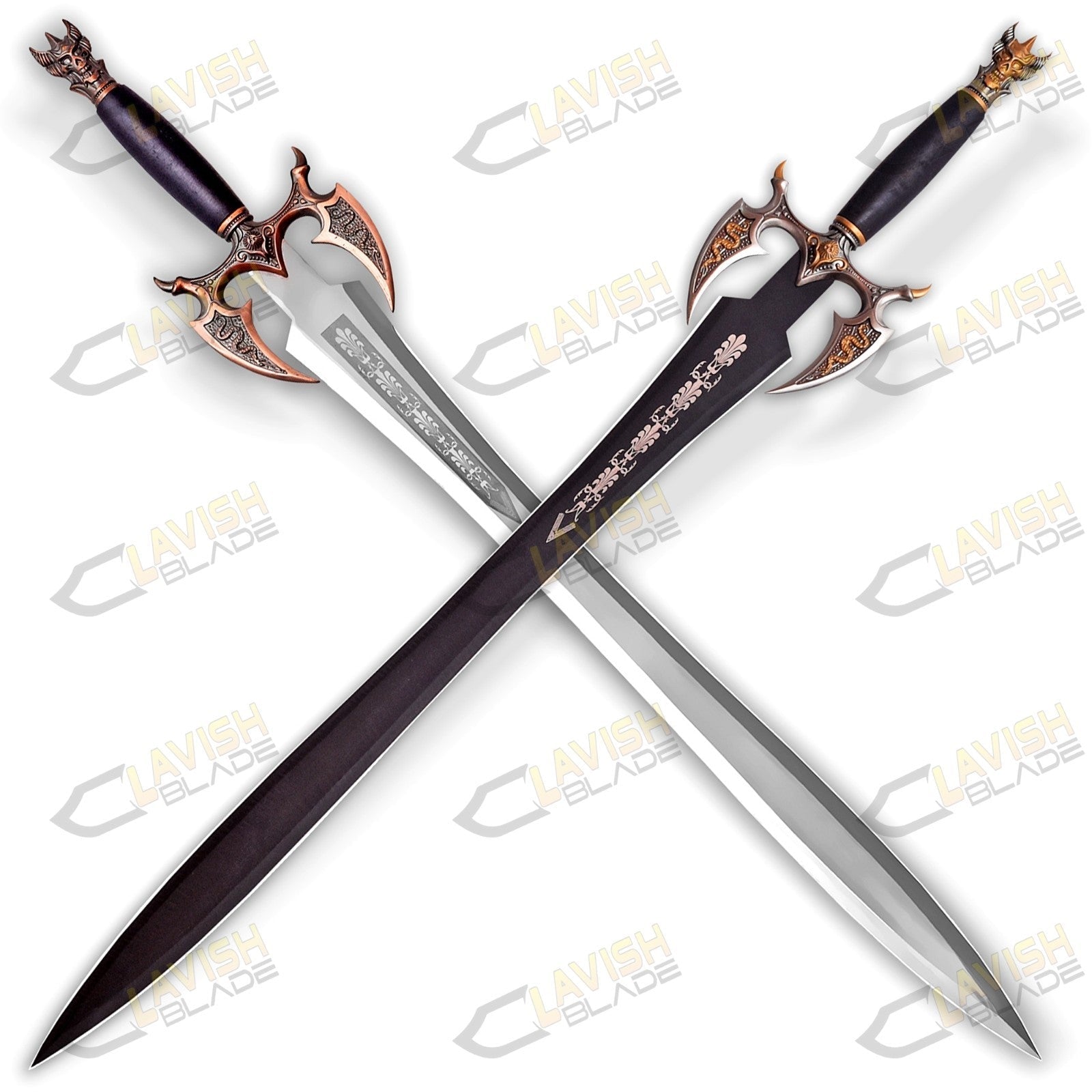 Sword of Darkness Replica 37 Inch Stainless Steel with Wall Plaque - Lavish Blade
