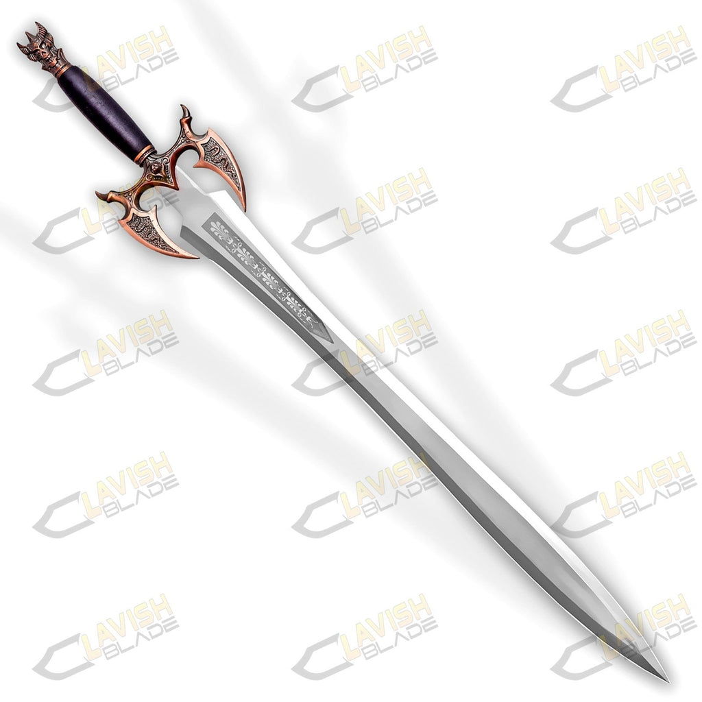 Sword of Darkness Replica 37 Inch Stainless Steel with Wall Plaque - Lavish Blade