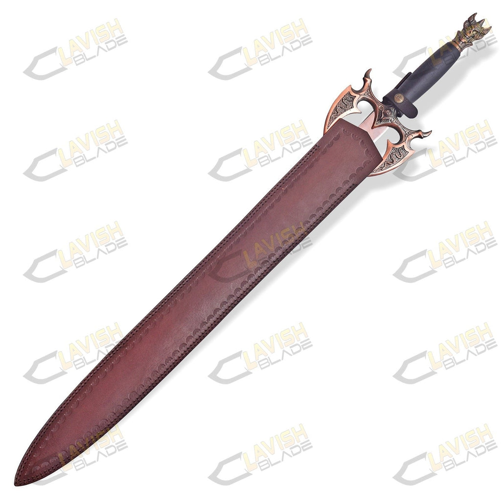 Sword of Darkness Replica 37 Inch Stainless Steel with Wall Plaque - Lavish Blade