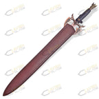 Sword of Darkness Replica 37 Inch Stainless Steel with Wall Plaque - Lavish Blade