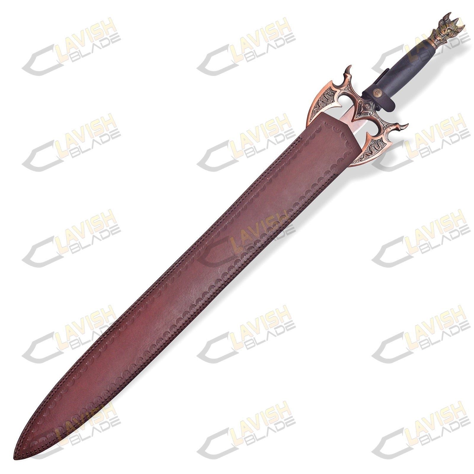 Sword of Darkness Replica 37 Inch Stainless Steel with Wall Plaque - Lavish Blade