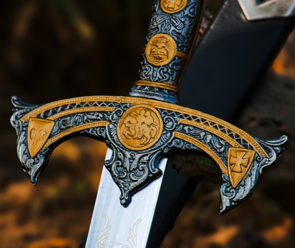 Templar Knights Ornate Holy Longsword Replica 41 Inch with Scabbard