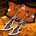 Twin Chained Warrior Blades Set with Wall Display Plaque - Lavish Blade