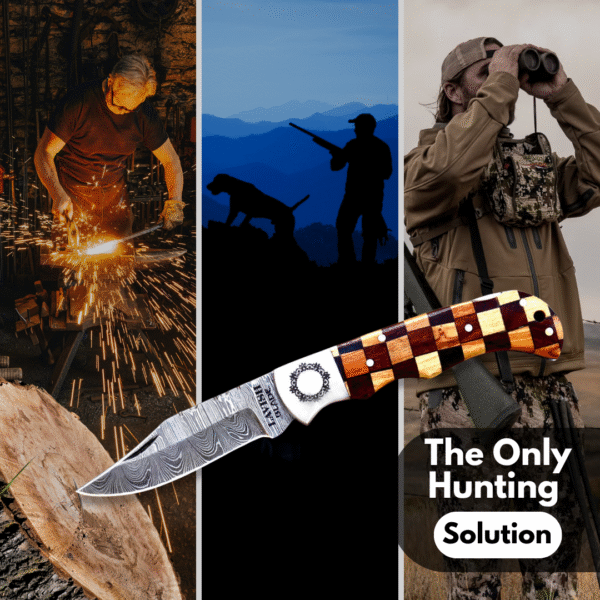 Unique Custom Handmade Pocket Knife – Damascus Folding Knife - Image 6